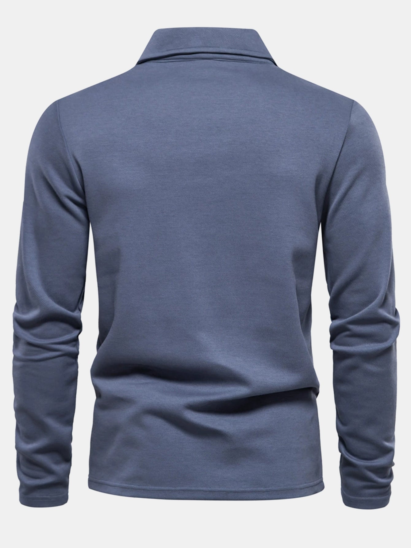 Long Sleeved V-Neck Polo Shirt