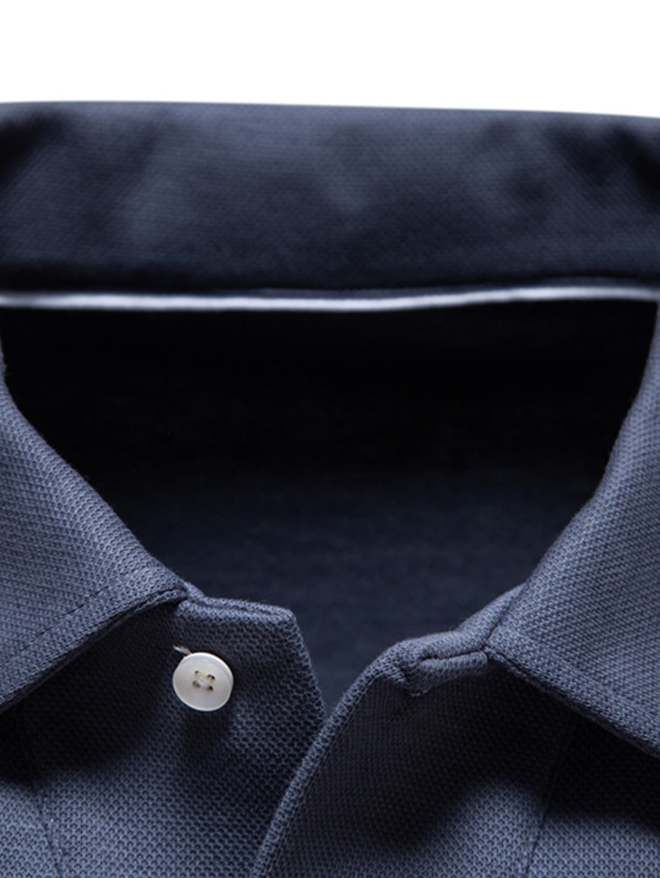 Long Sleeved V-Neck Polo Shirt