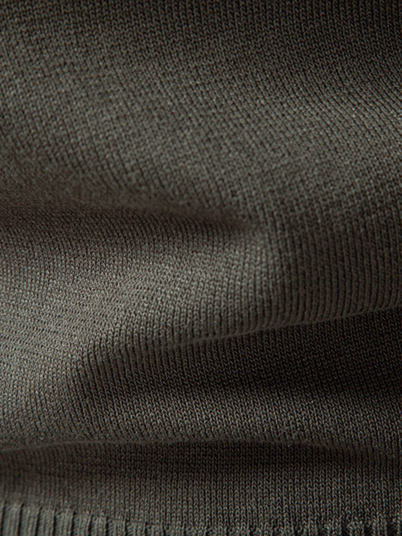 Long Sleeved Knitted Geometric Jacquard Zippe Polo Shirt