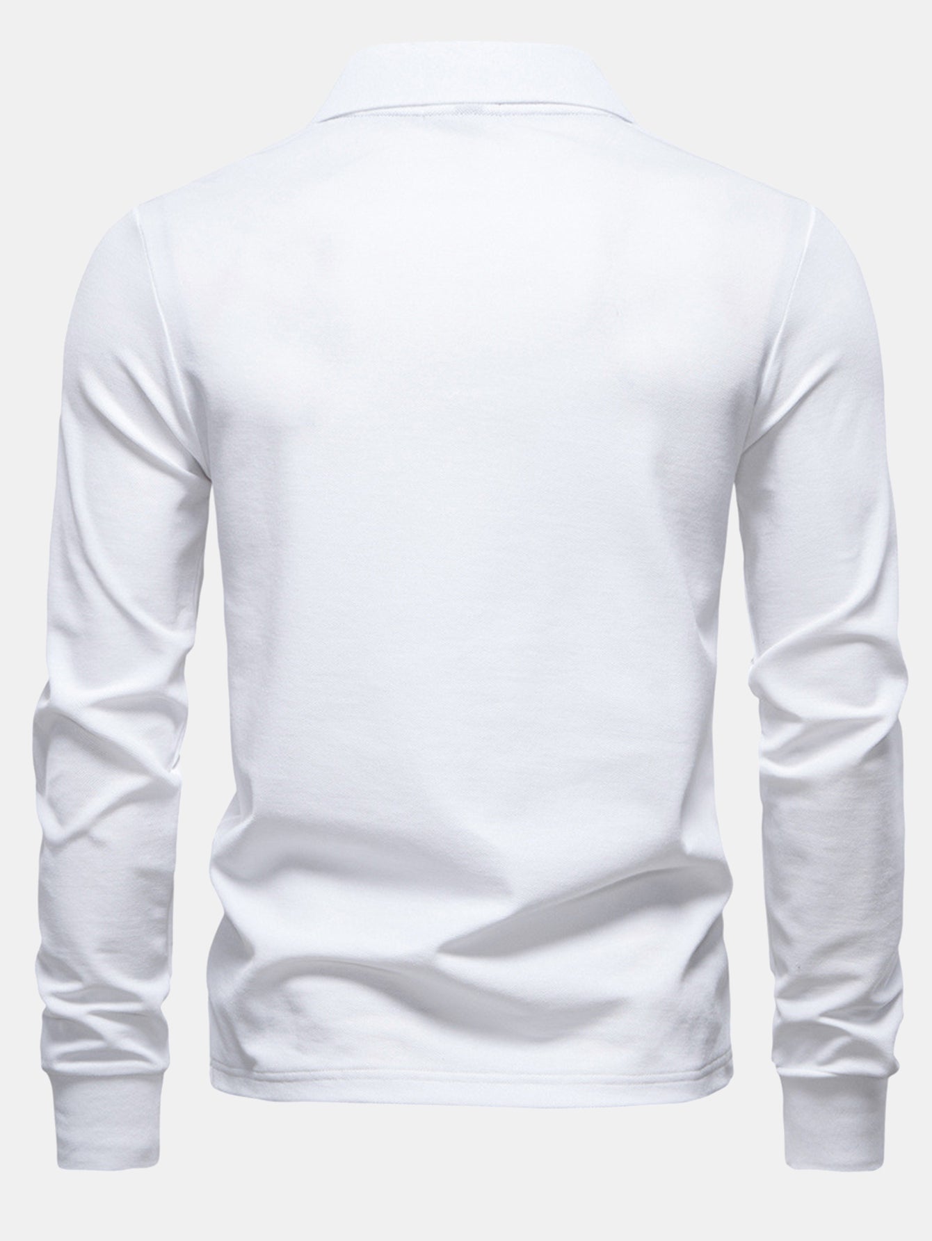 Long Sleeved Giraffe Embroidery Polo Shirt