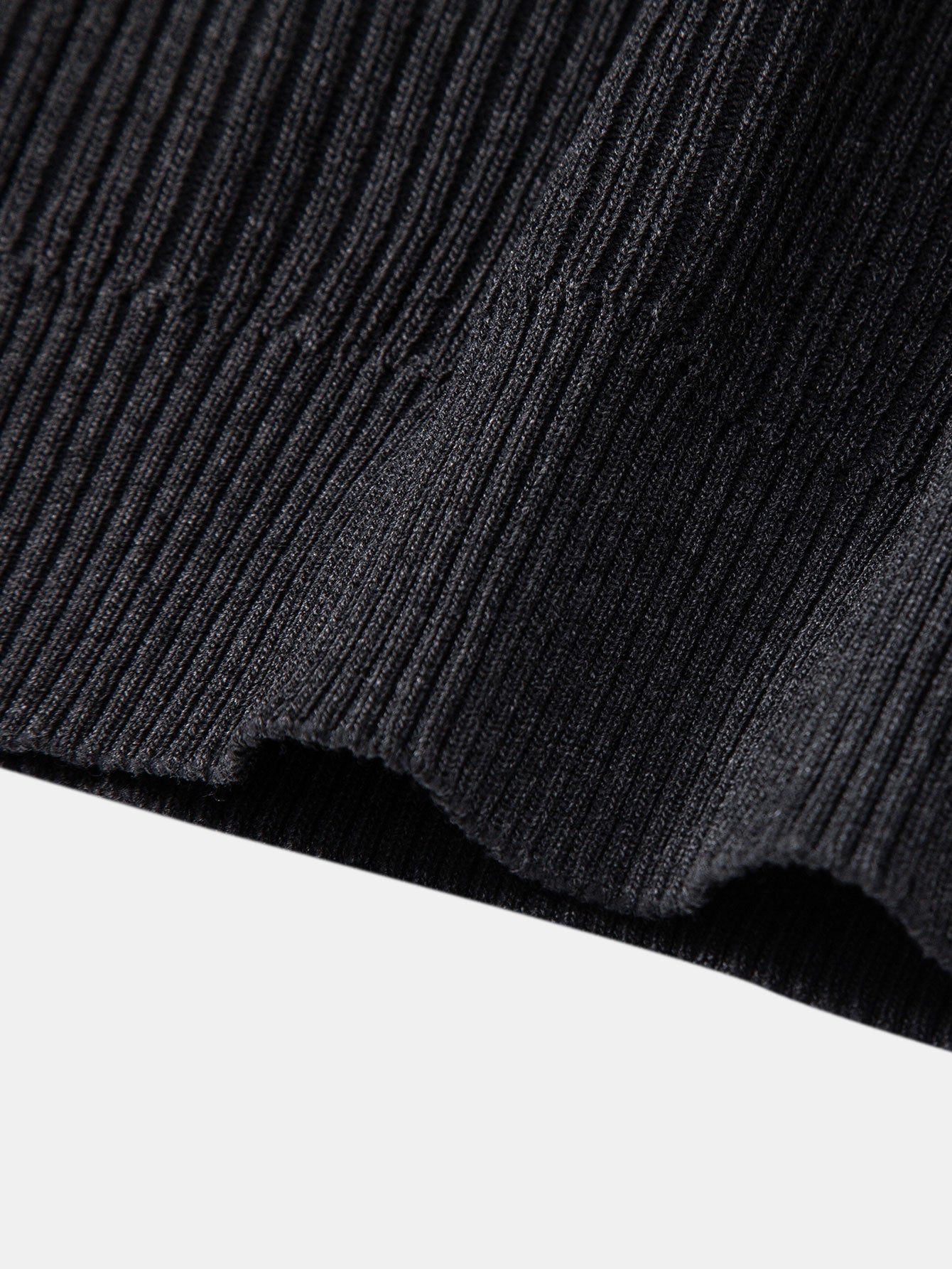 Striped Gradient Knitted Polo Shirt