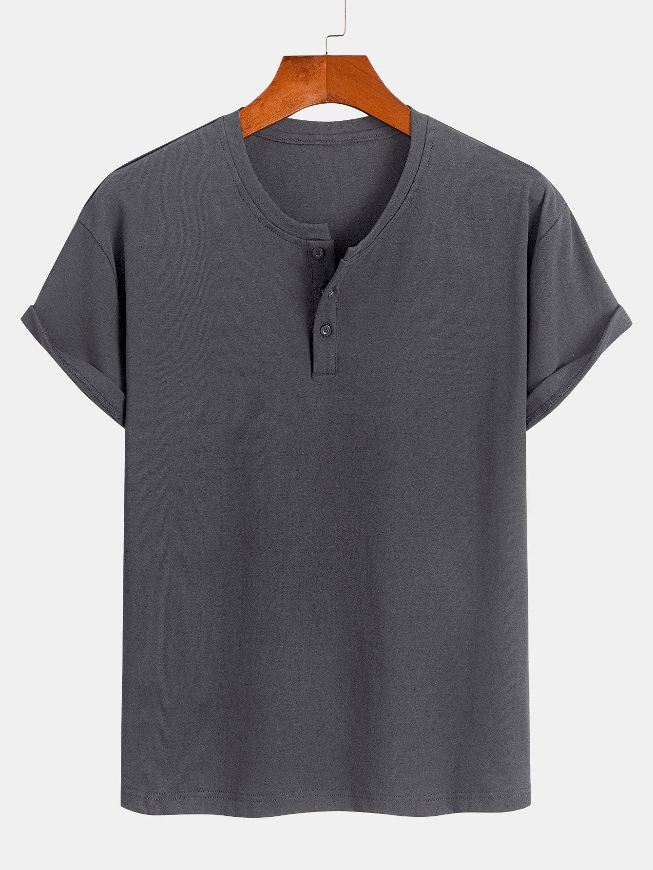 3 Pieces Cotton Henley T-Shirts