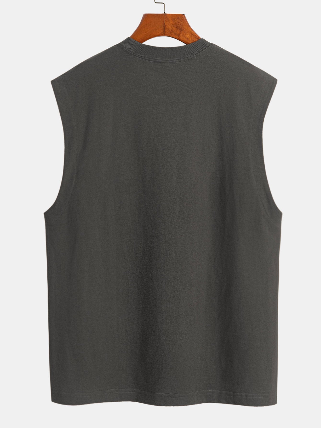 3 Pieces Relax Fit Cotton Drop Shoulder Sleeveless T-Shirts