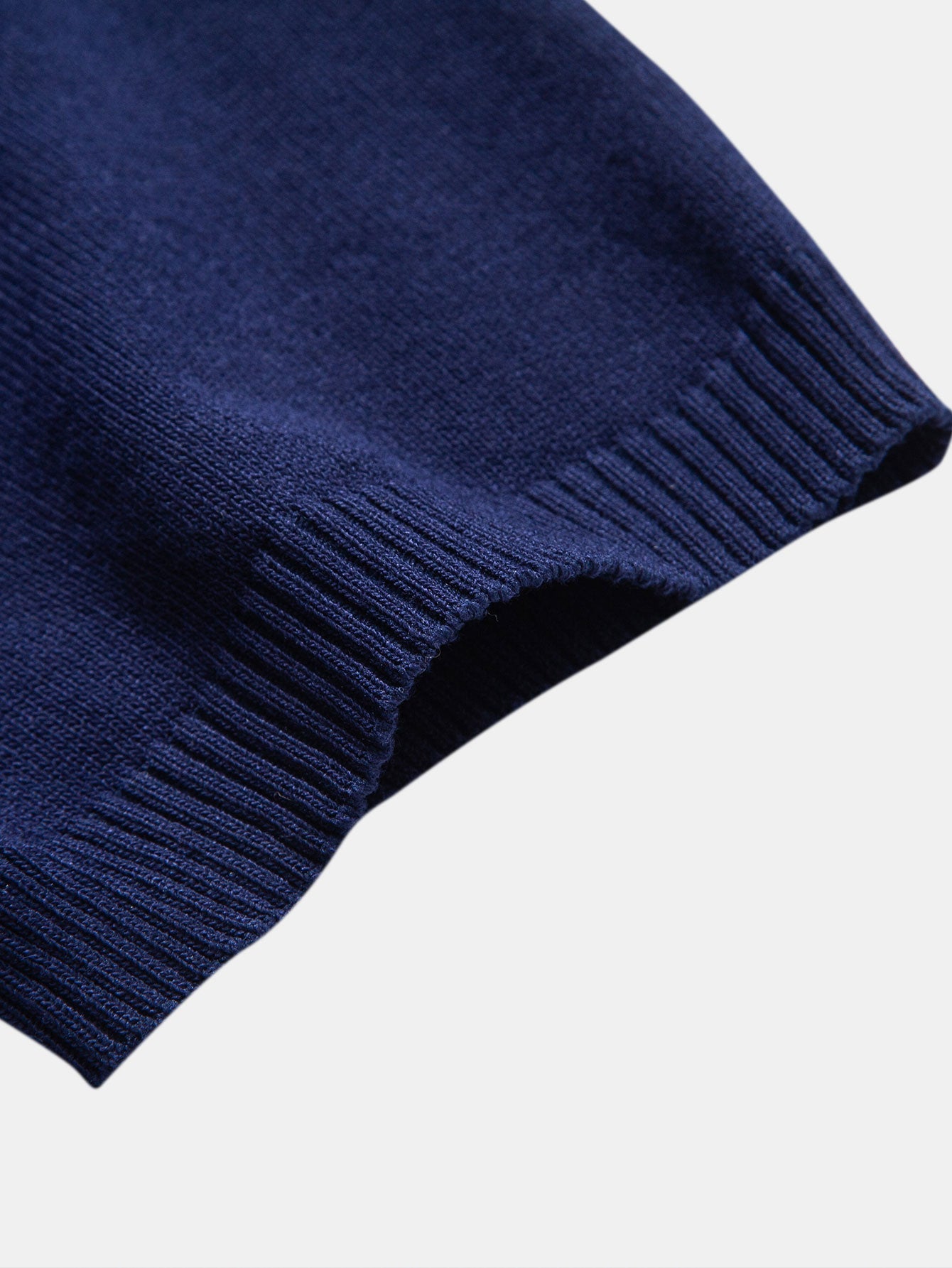 Textured Color Block Knit Polo