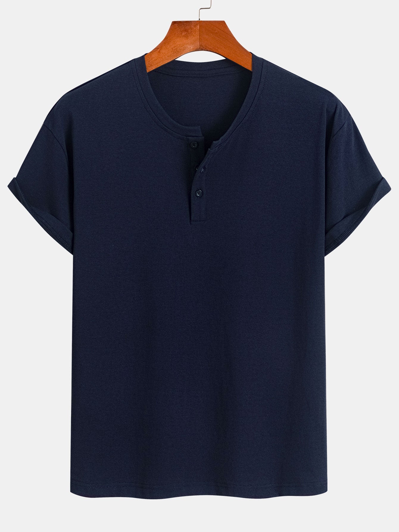 3 Pieces Cotton Henley T-Shirts