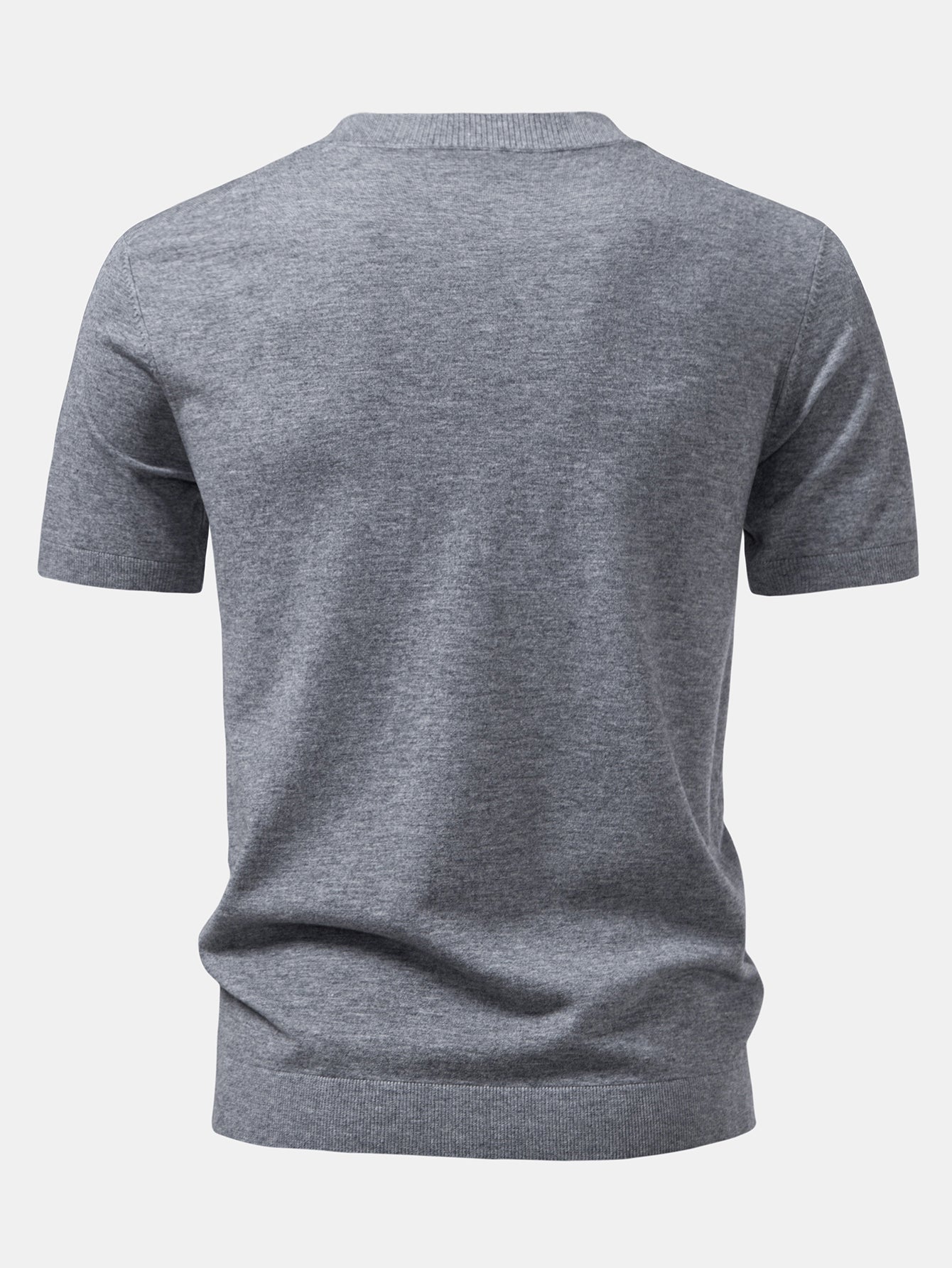 Solid Knitted Sweater T-Shirt