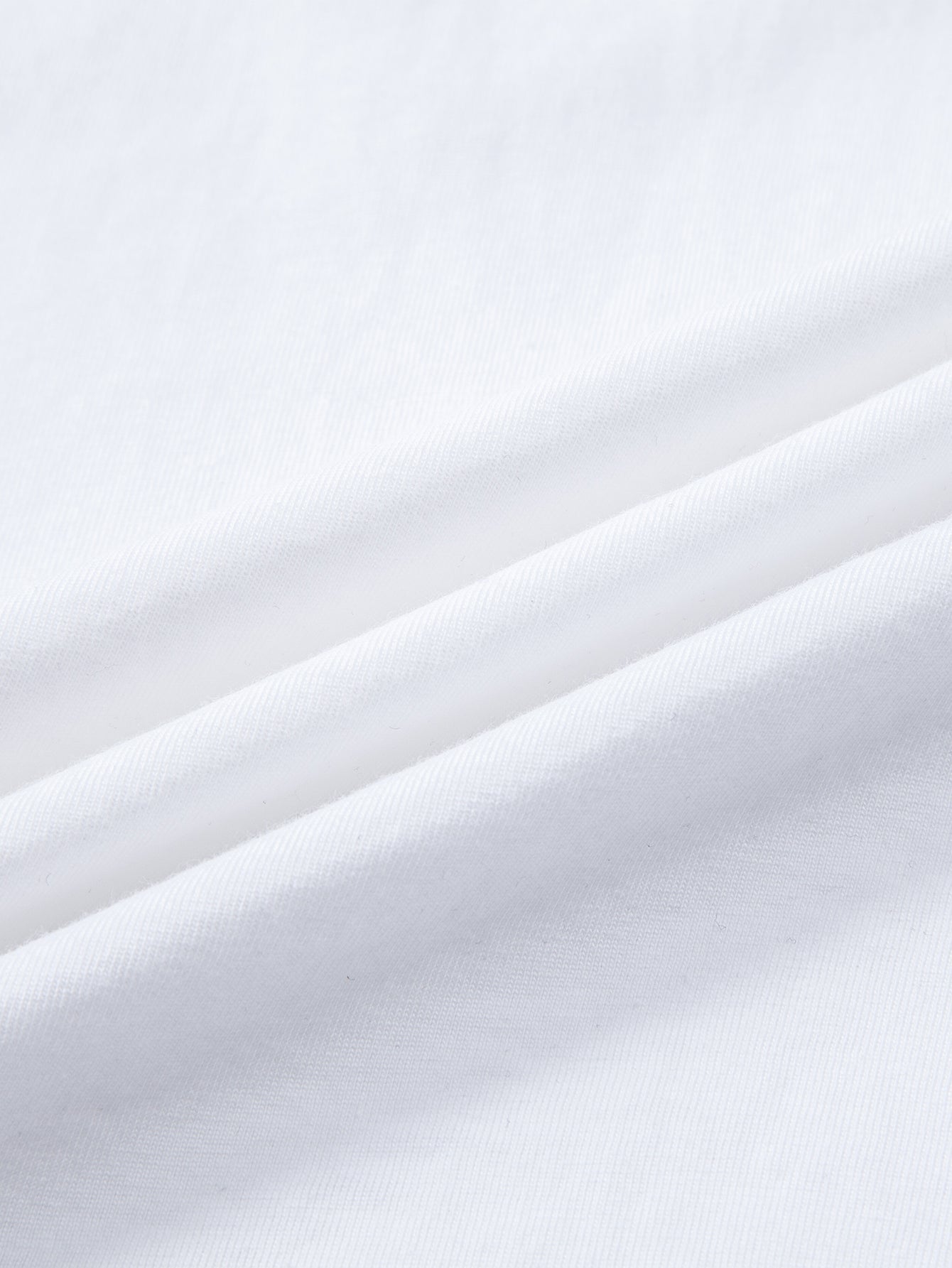 3 Pieces Basic Long Sleeve Cotton Arc Hem T-Shirts