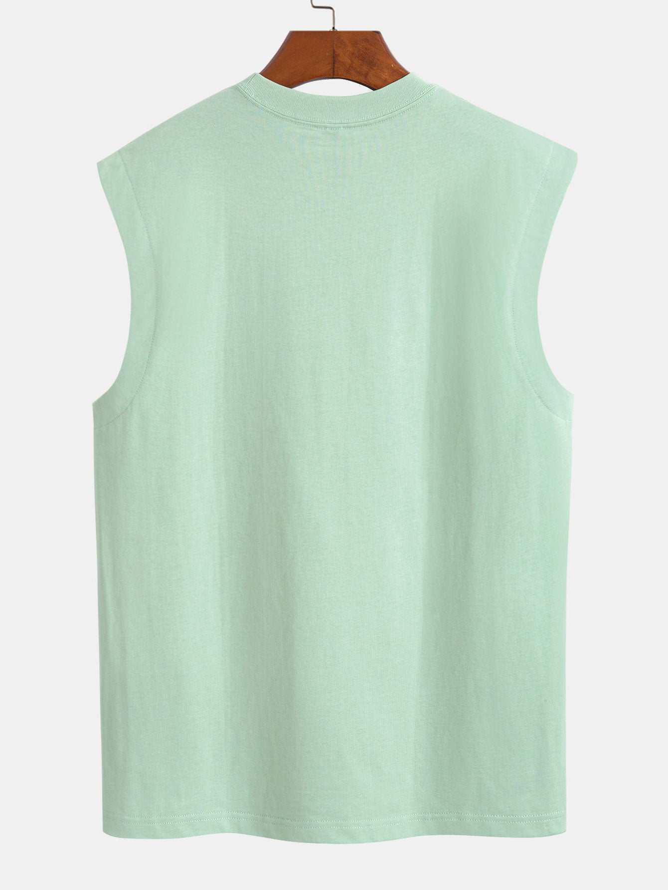 3 Pieces Relax Fit Cotton Drop Shoulder Sleeveless T-Shirts