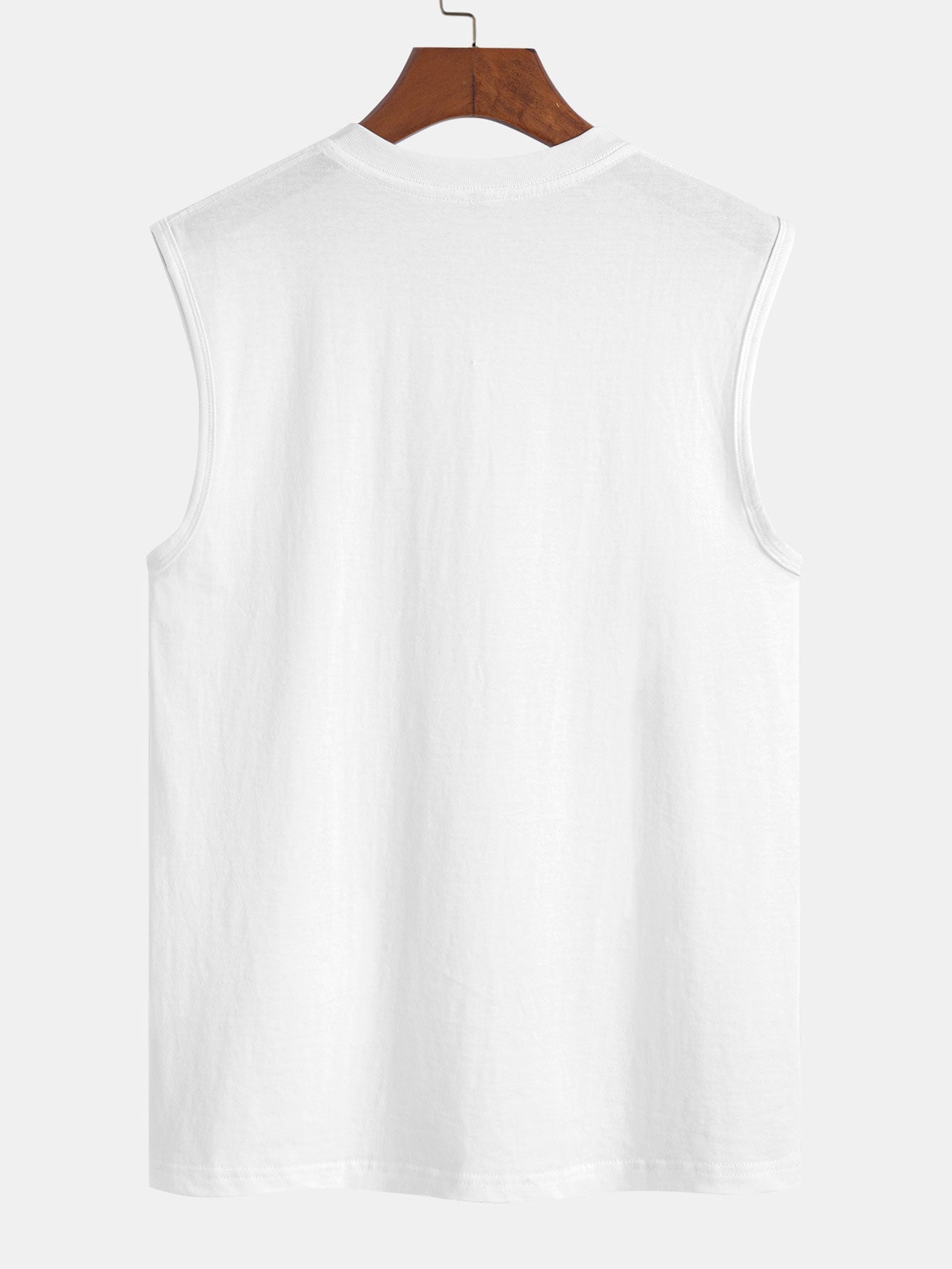 3 Pieces Solid Cotton Sleeveless T-Shirts