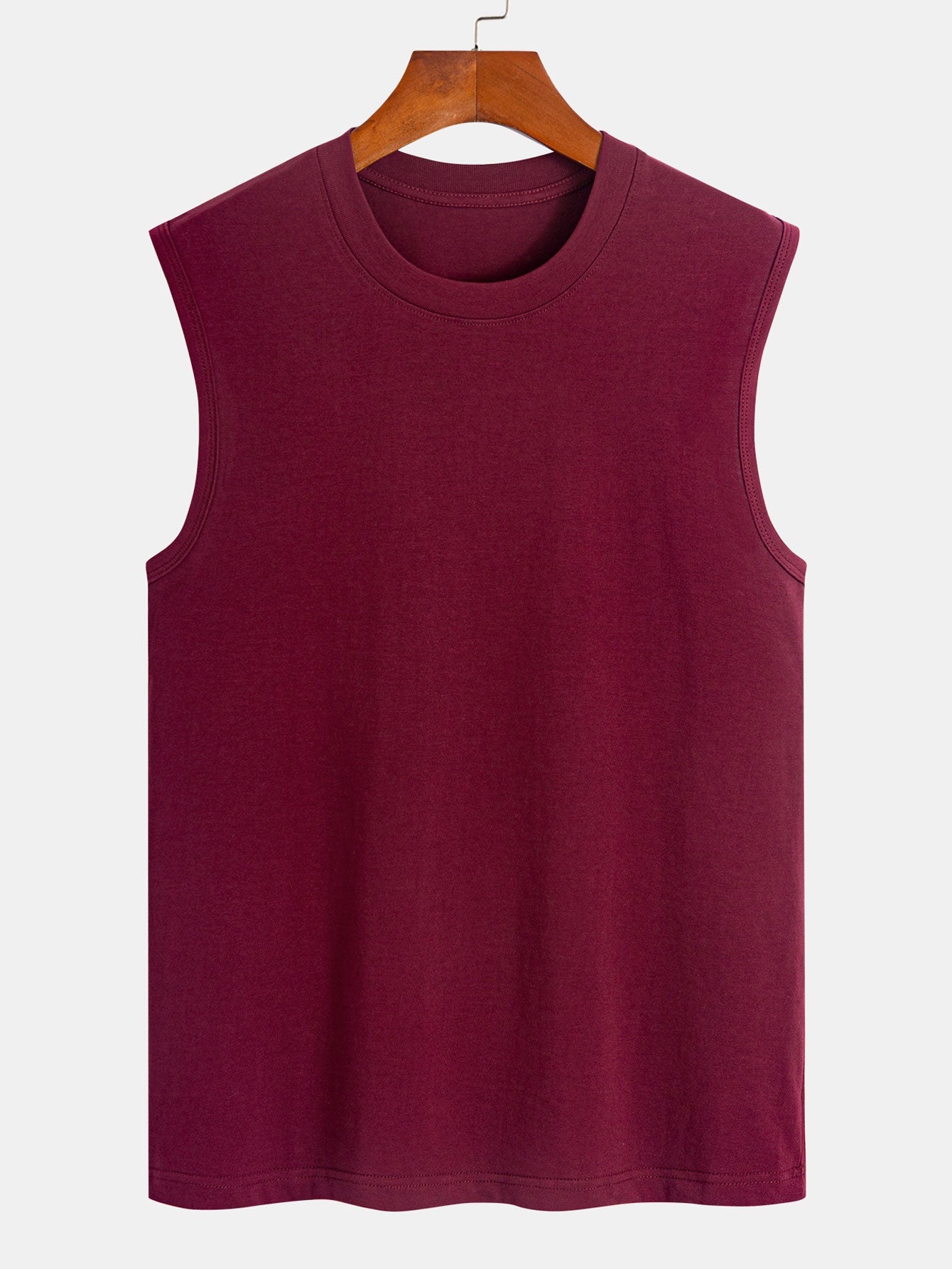 3 Pieces Solid Cotton Sleeveless T-Shirts
