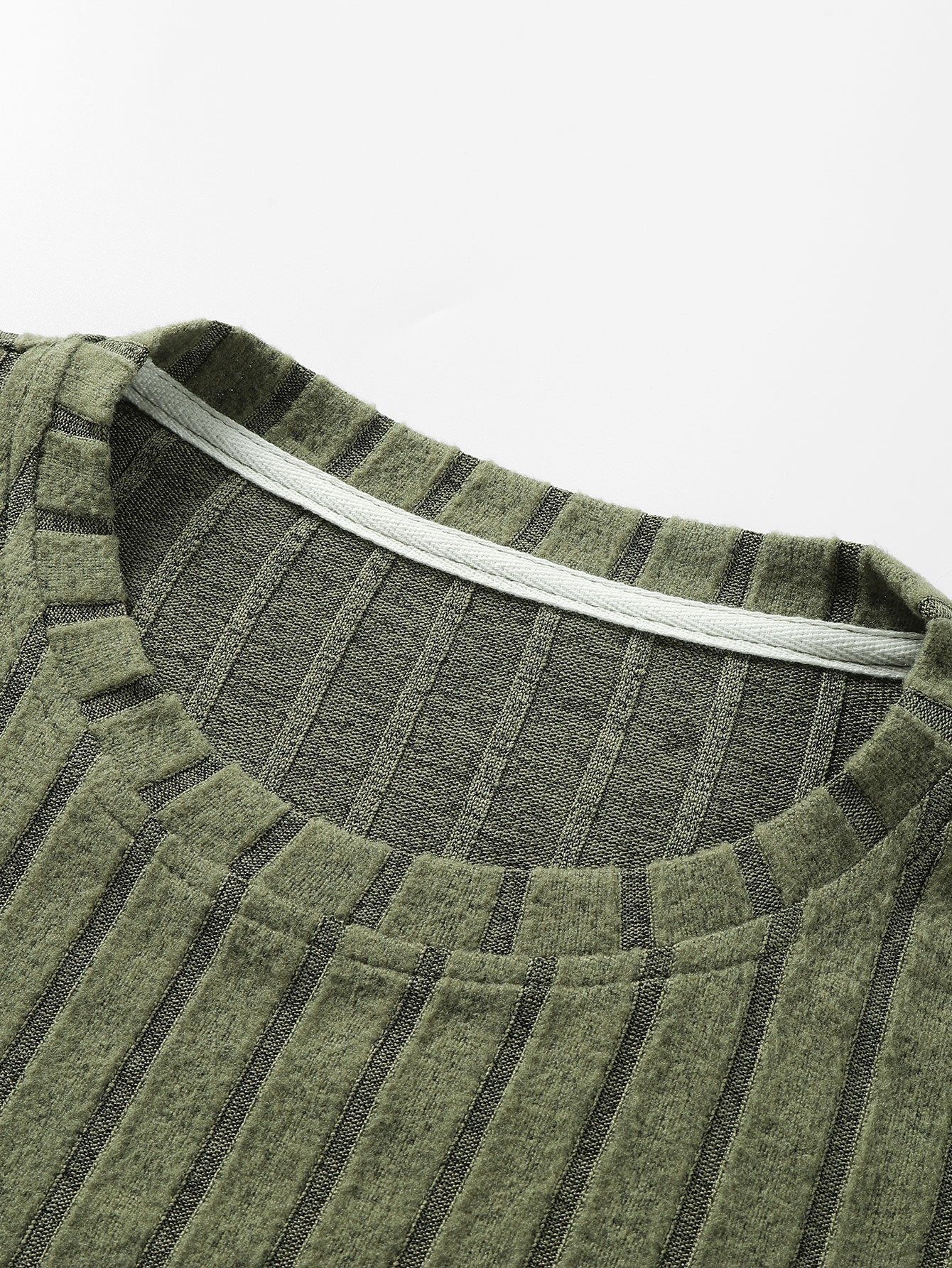 3 Pieces Long Sleeve Knit Ribbed T-Shirts