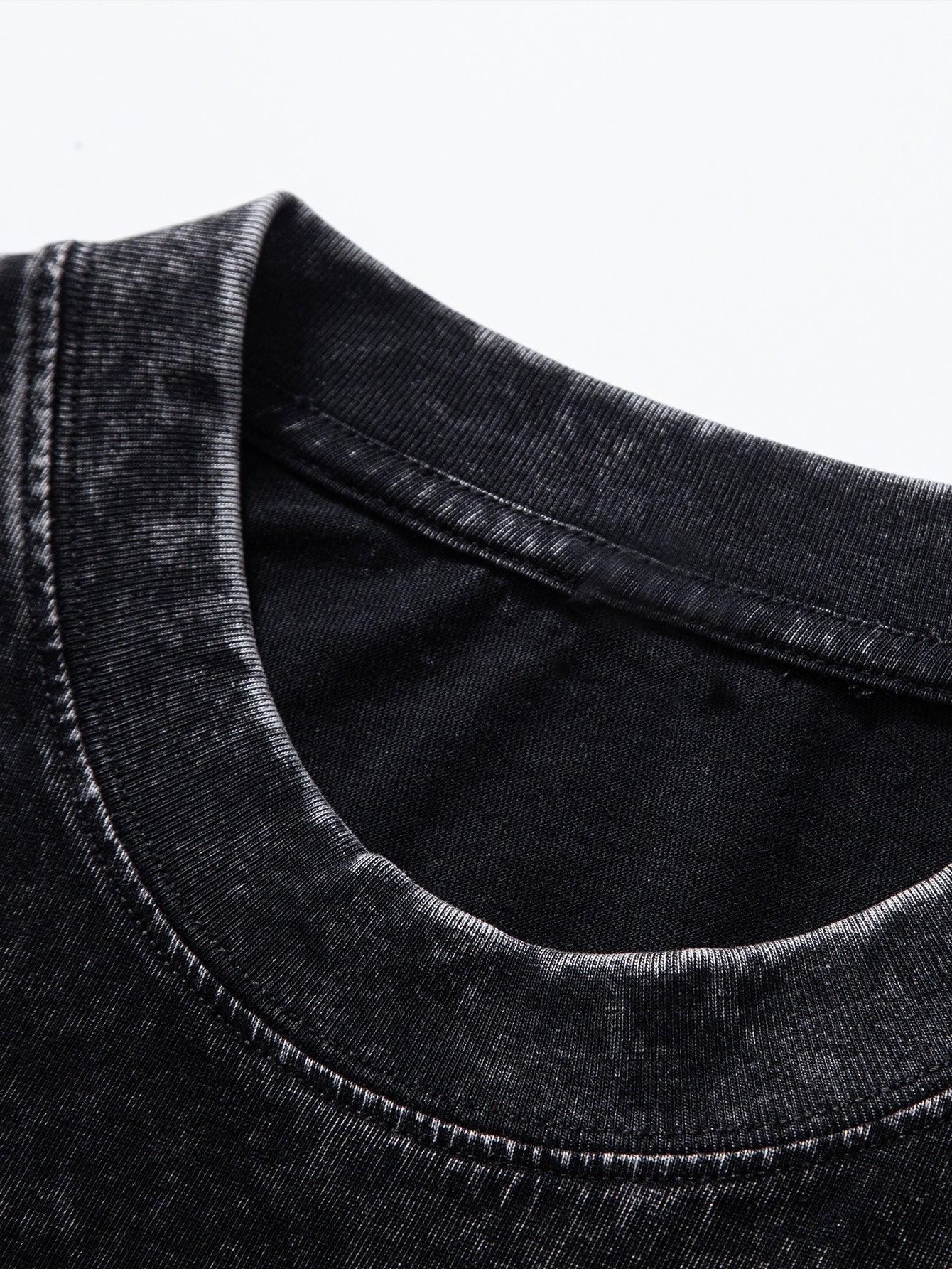 Spider Print Washed Drop Shoulder Oversize T-Shirt