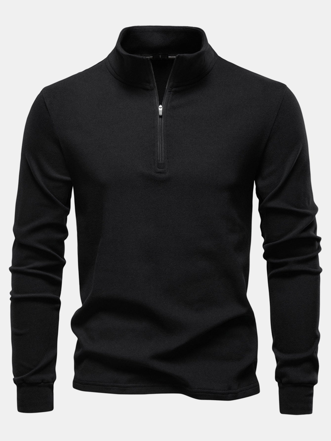 Quarter Zip Long Sleeve T-Shirt