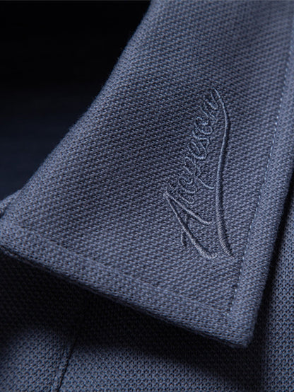 Long Sleeved V-Neck Polo Shirt