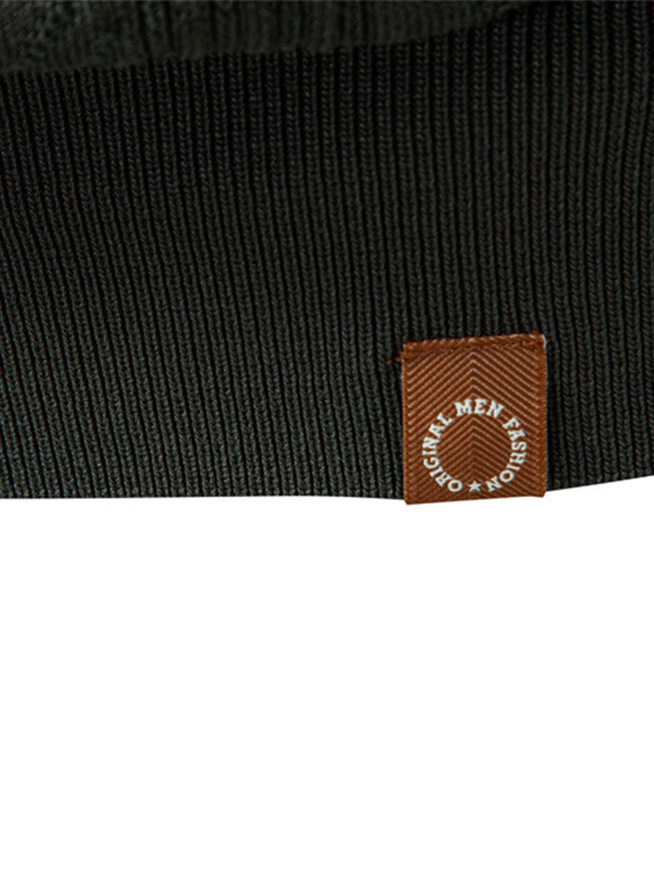 Long Sleeve V-Neck Knit Polo Shirt