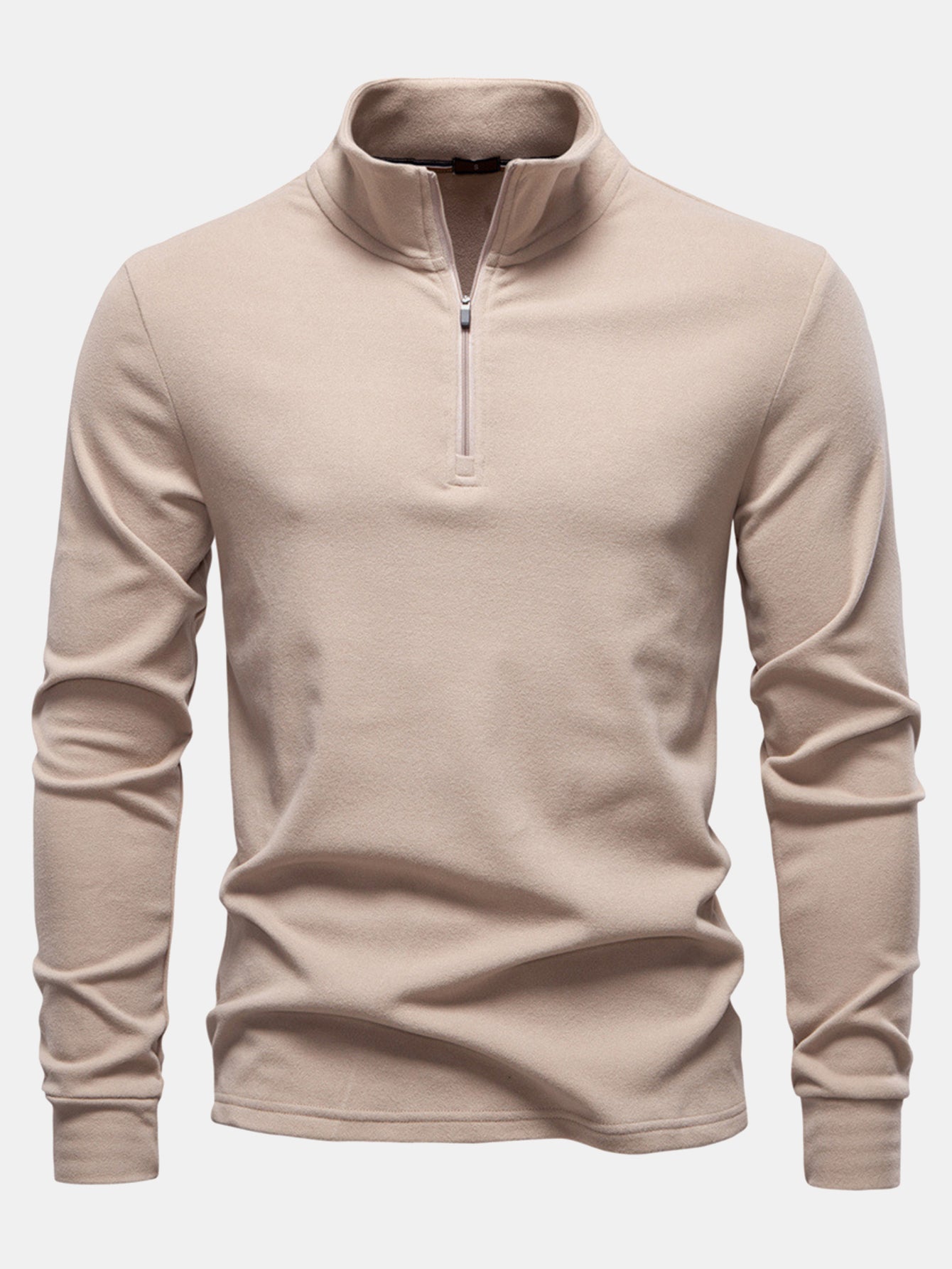 Quarter Zip Long Sleeve T-Shirt