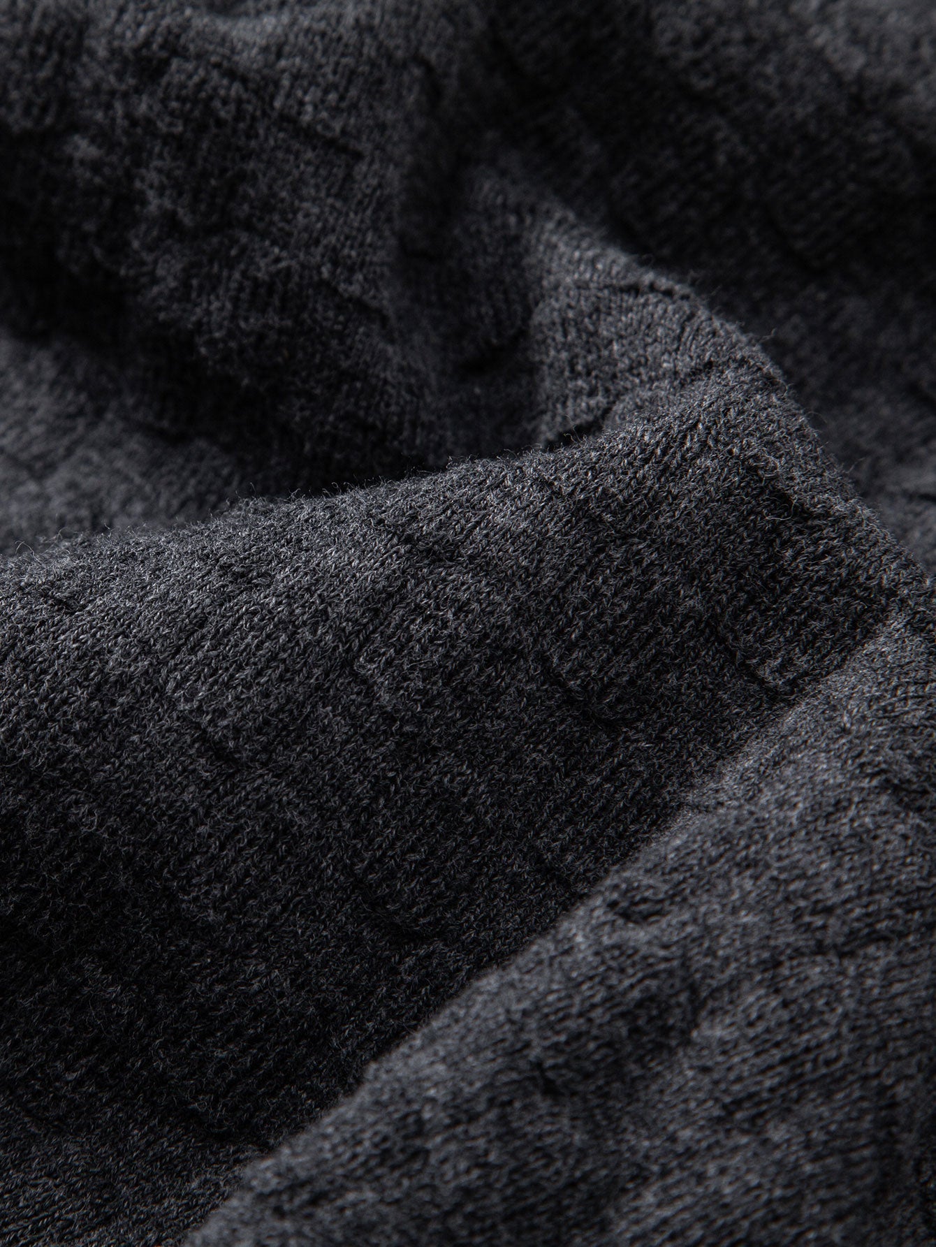 Checkerboard Henley Collar Sweater Knitted T-Shirt