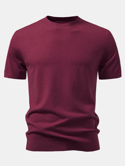 Solid Knitted Sweater T-Shirt