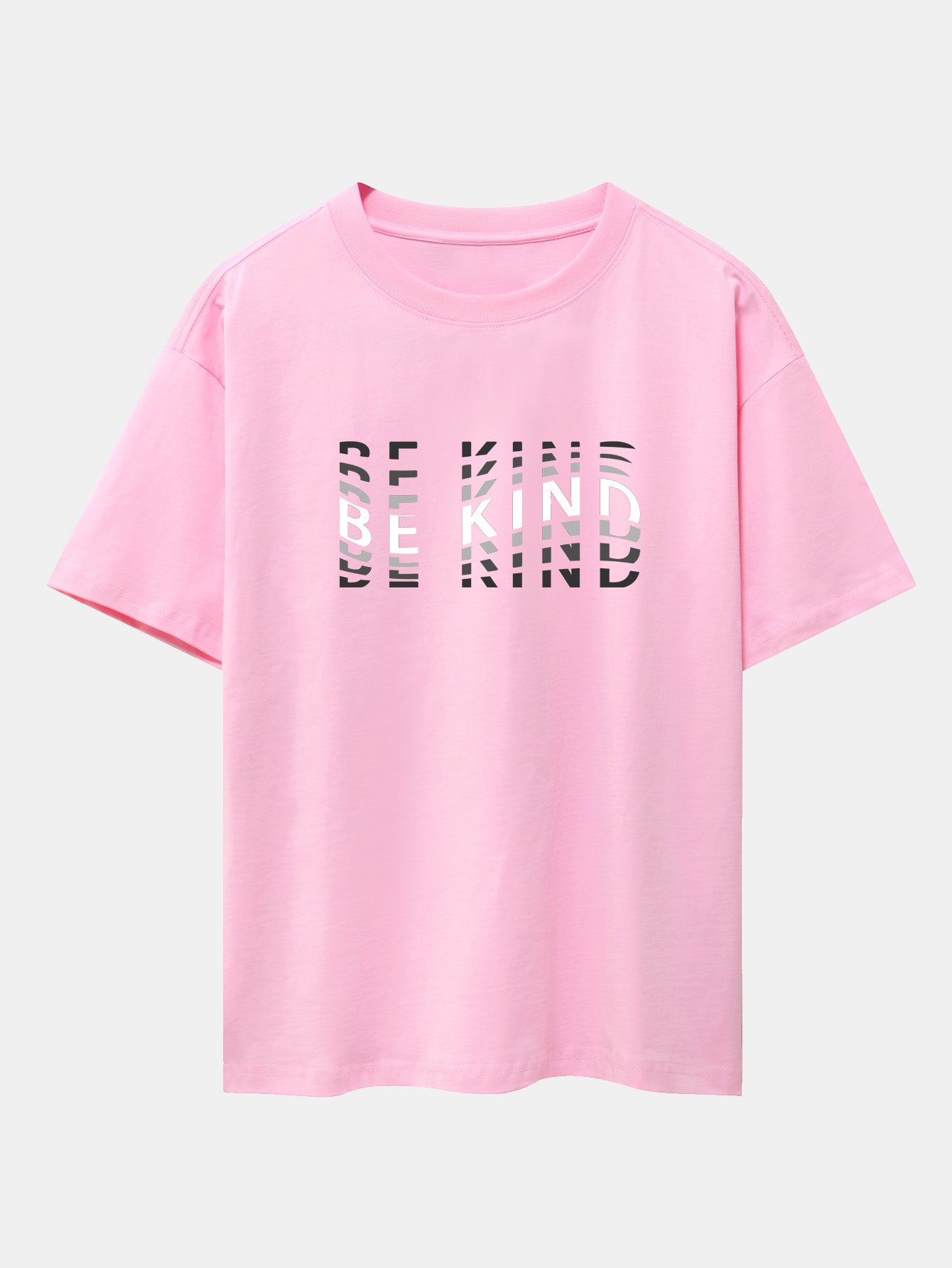 Be Kind Print Drop Shoulder Oversize T-Shirt