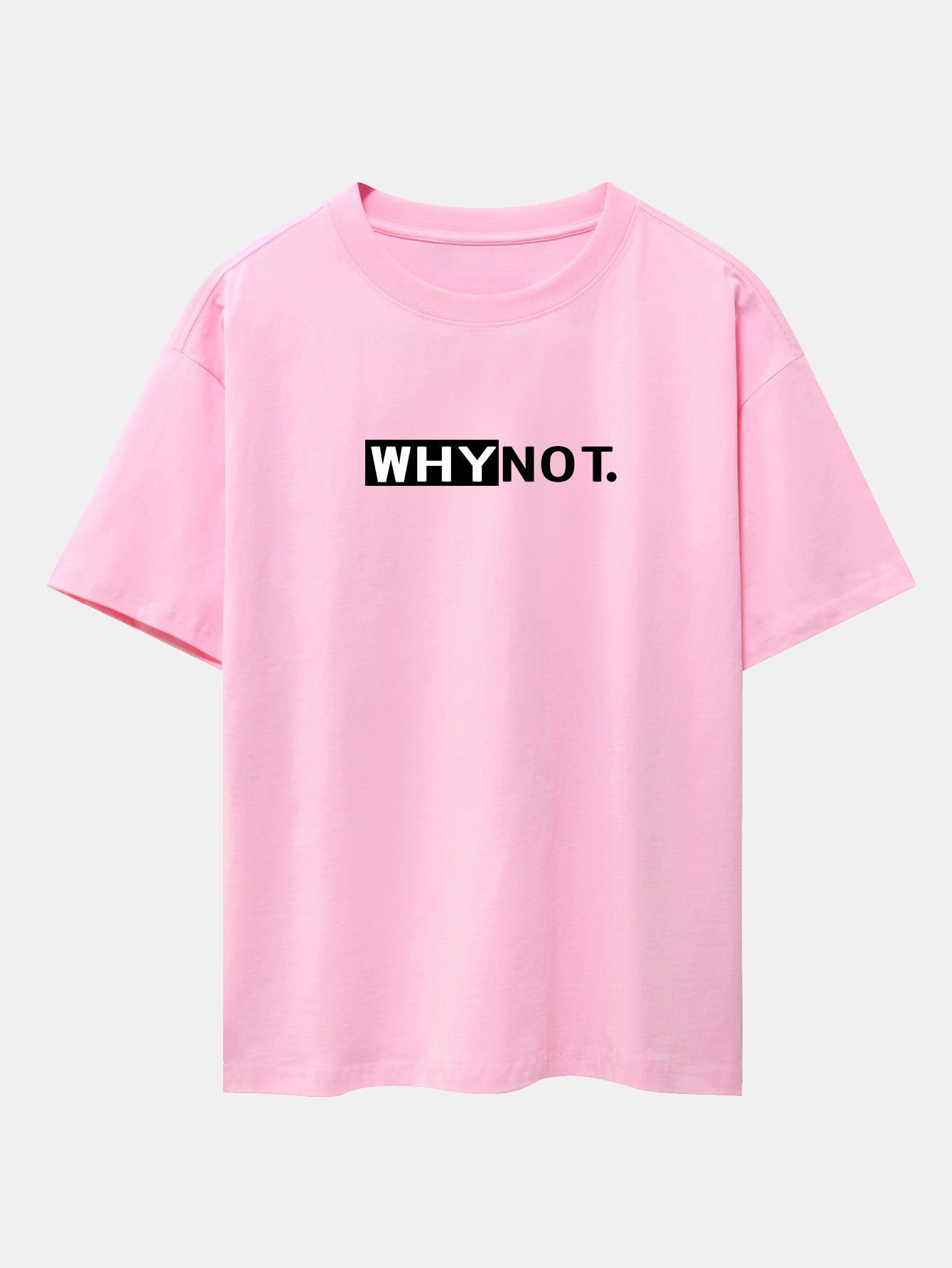 Why Not Print Drop Shoulder Oversize T-Shirt