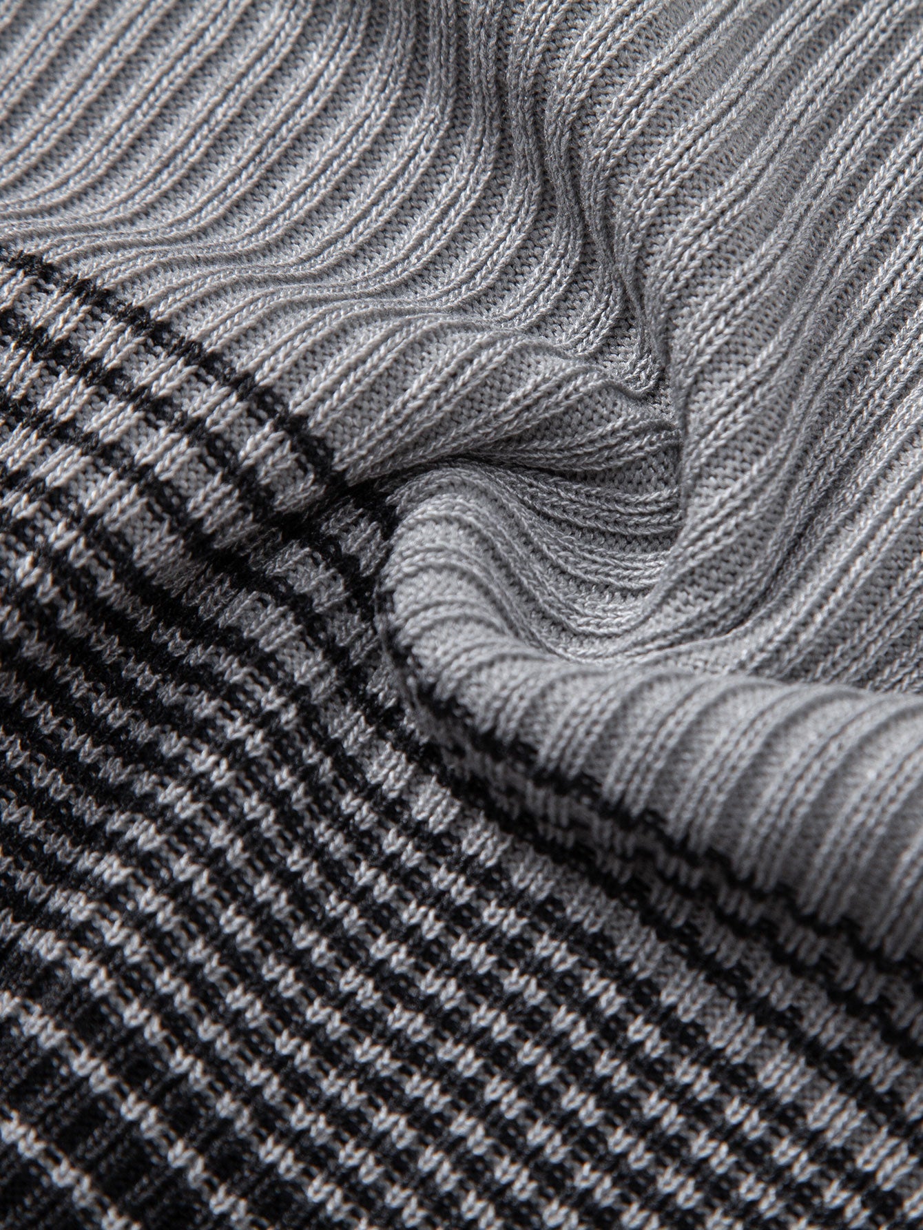 Striped Gradient Knitted Polo Shirt