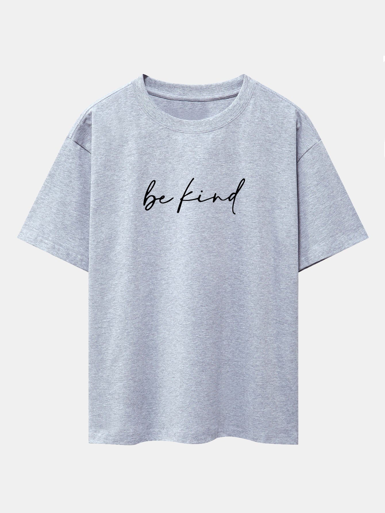 Be Kind Print Drop Shoulder Oversize T-Shirt