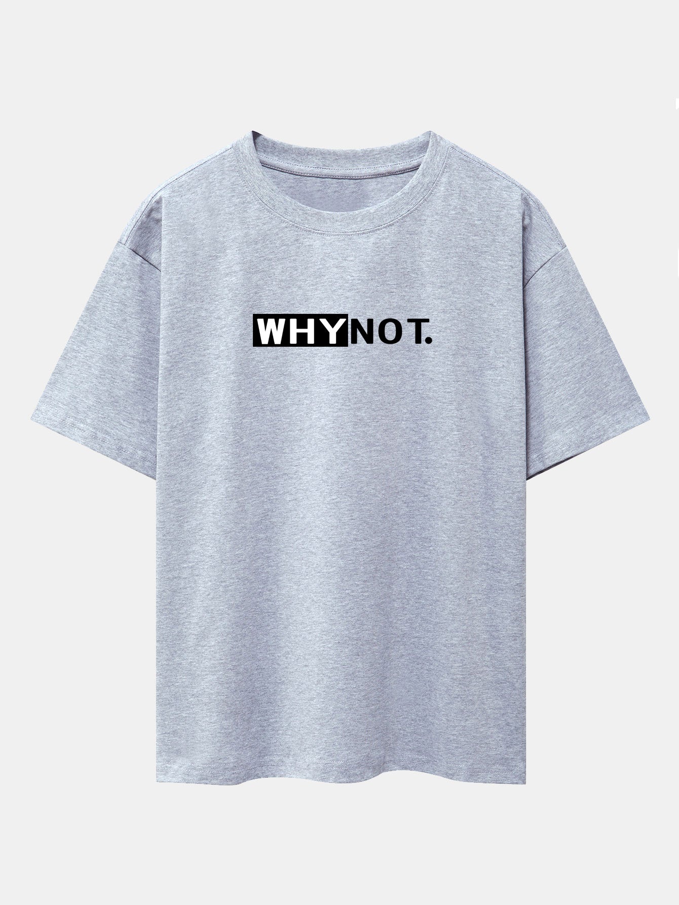 Why Not Print Drop Shoulder Oversize T-Shirt