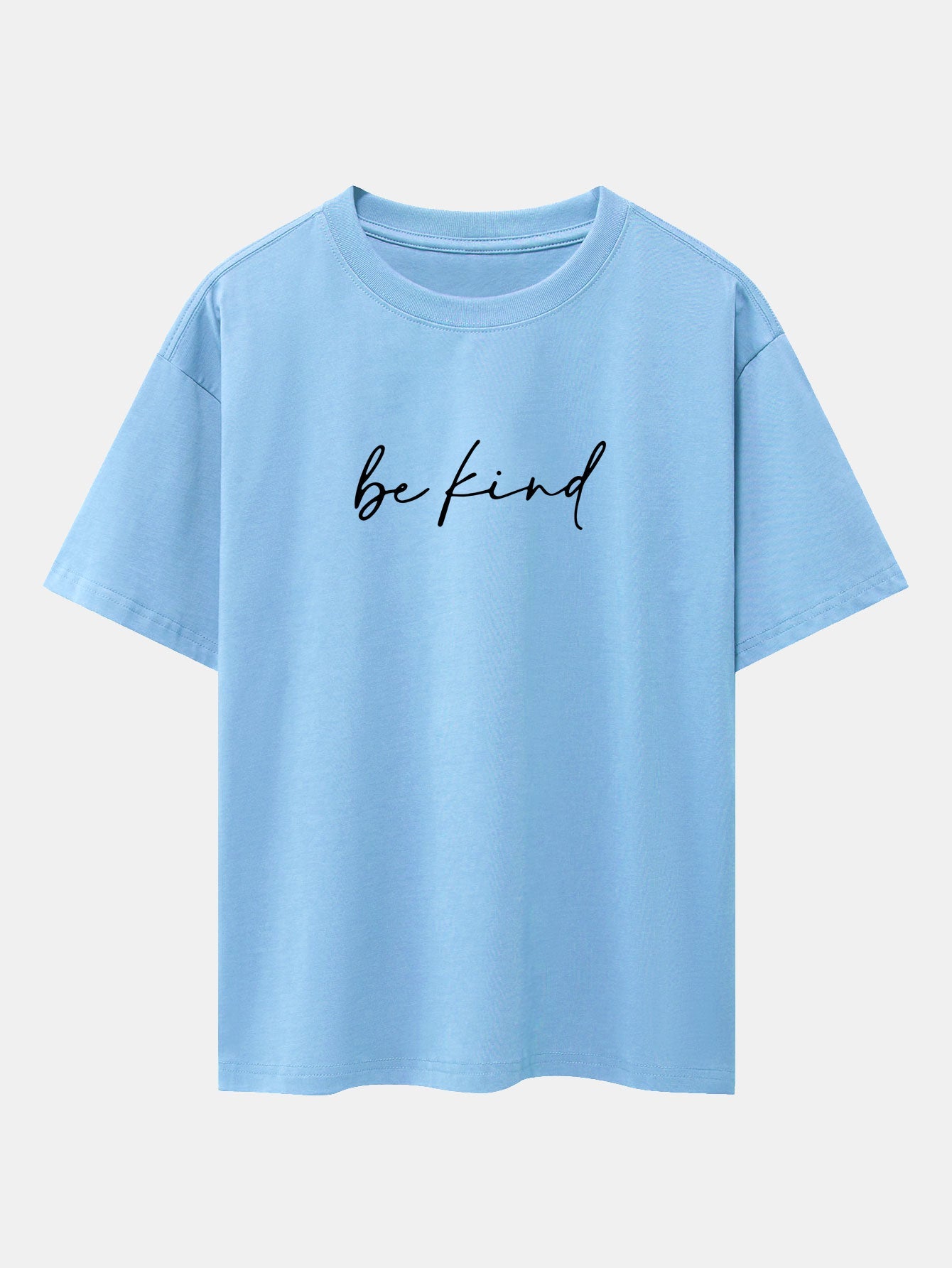 Be Kind Print Drop Shoulder Oversize T-Shirt