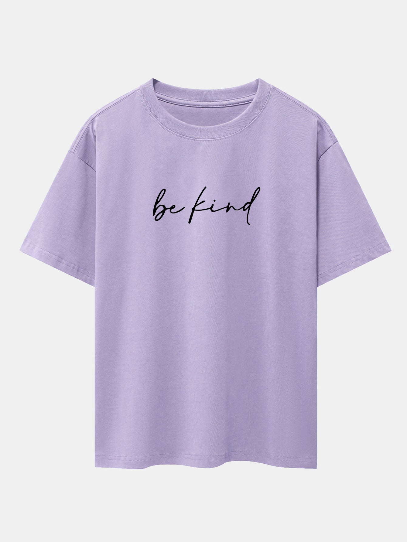Be Kind Print Drop Shoulder Oversize T-Shirt