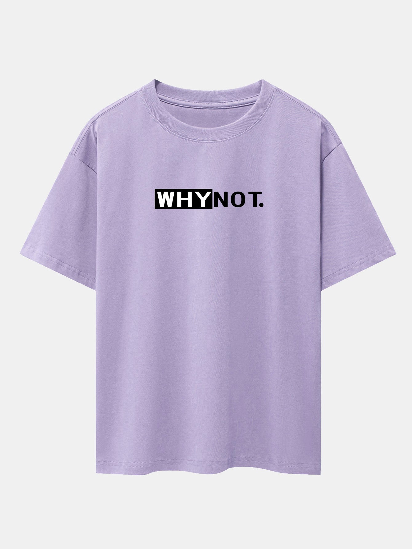 Why Not Print Drop Shoulder Oversize T-Shirt