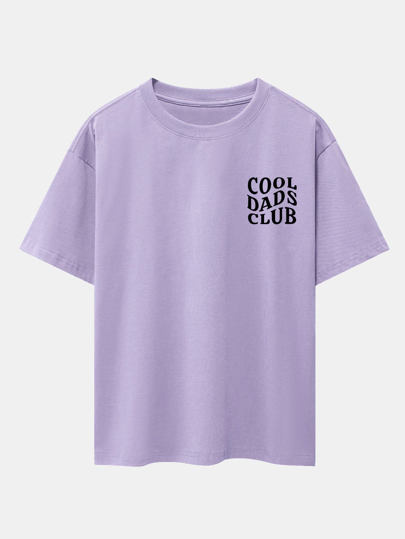 Cool Dads Club Print Drop Shoulder Oversize T-Shirt