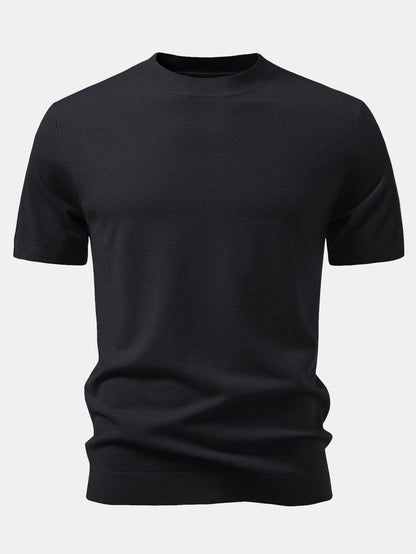 Solid Knitted Sweater T-Shirt