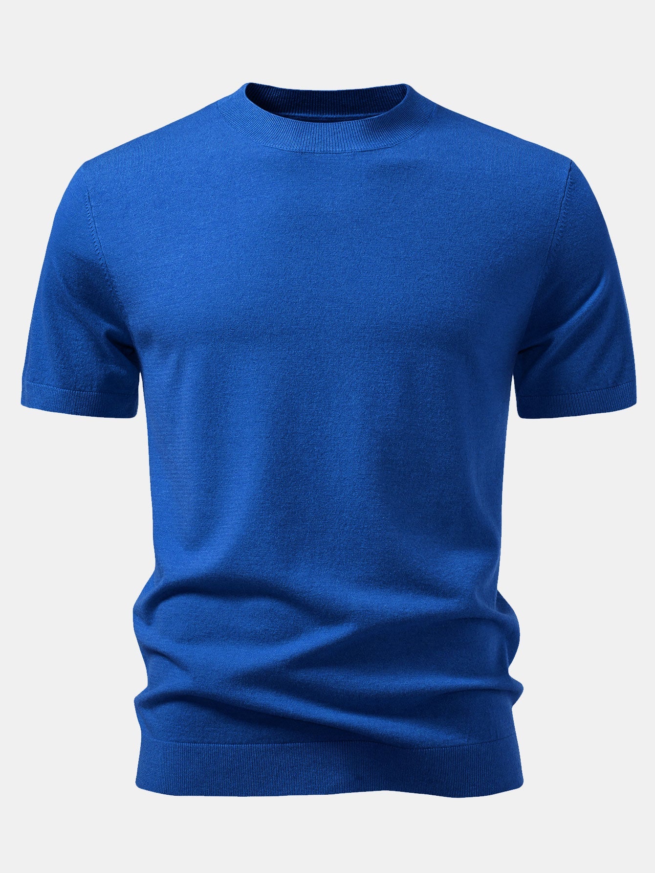 Solid Knitted Sweater T-Shirt