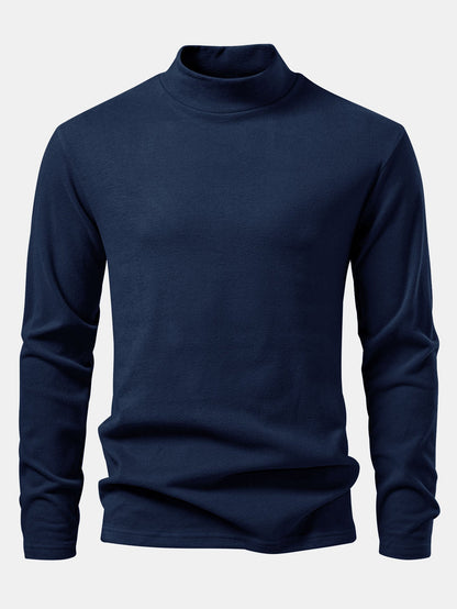 Long Sleeve Mock Neck T-Shirt