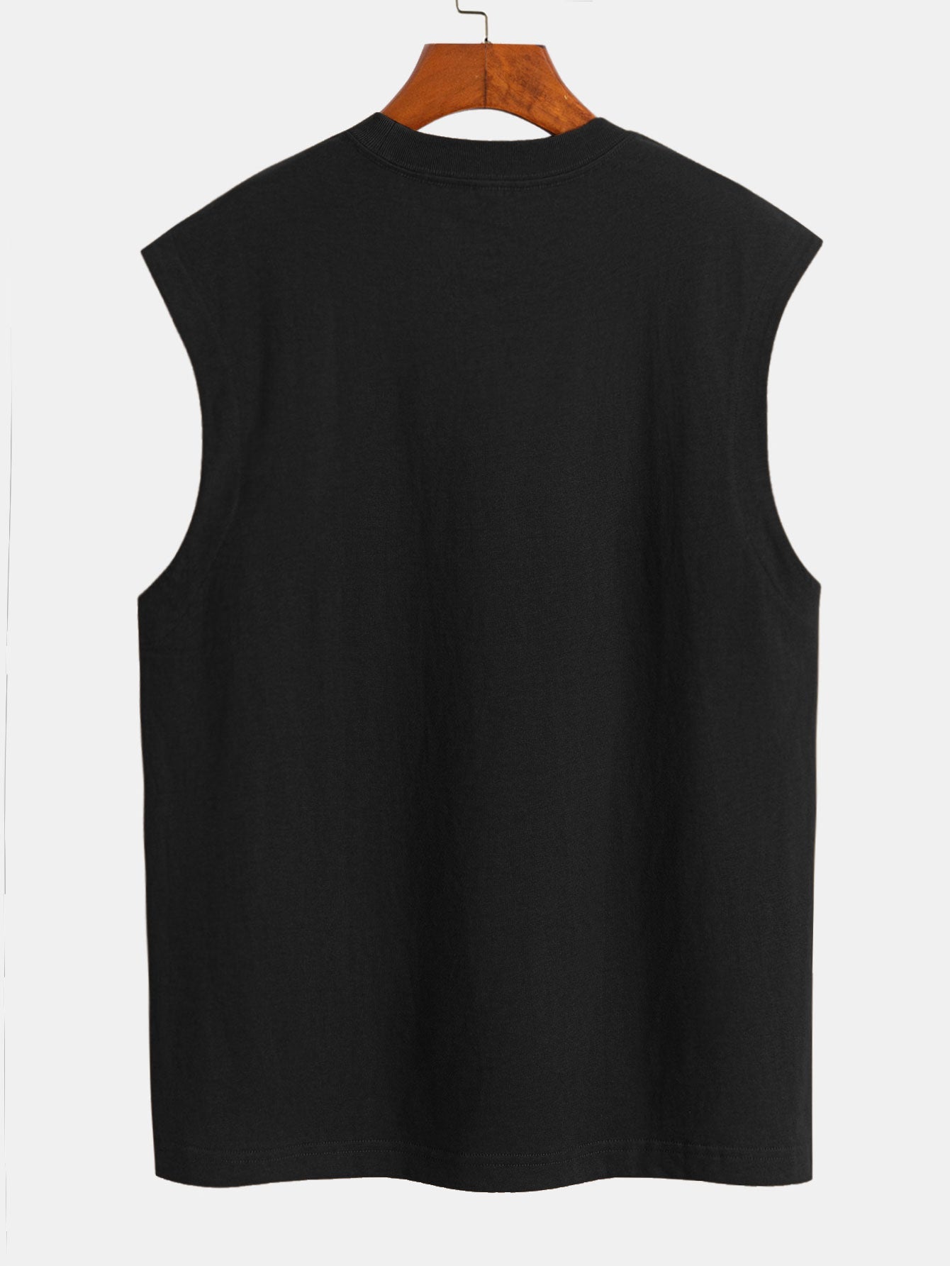 3 Pieces Relax Fit Cotton Drop Shoulder Sleeveless T-Shirts
