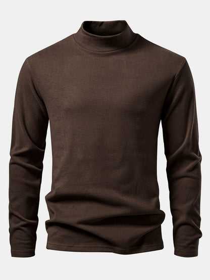 Long Sleeve Mock Neck T-Shirt