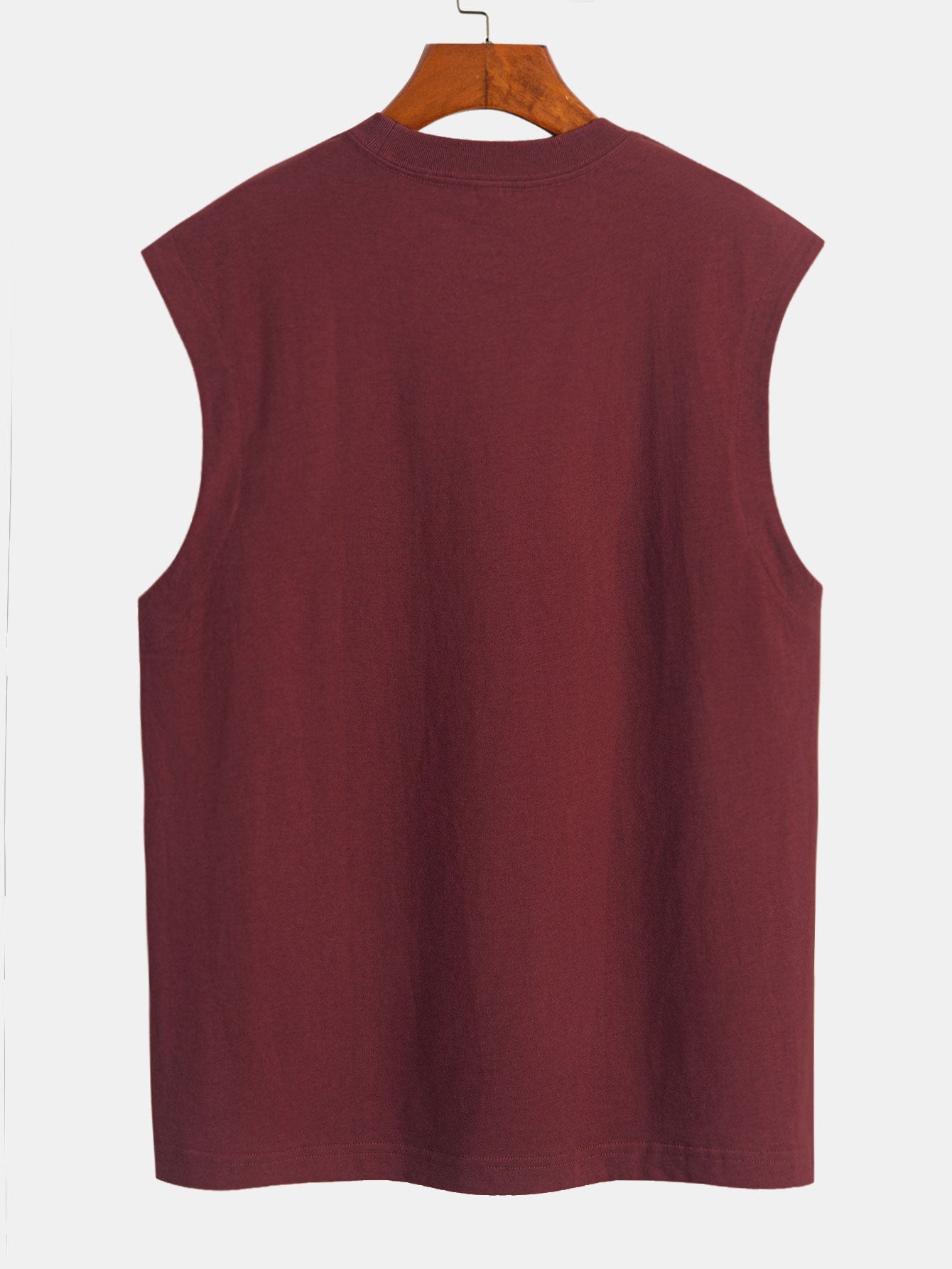 3 Pieces Relax Fit Cotton Drop Shoulder Sleeveless T-Shirts