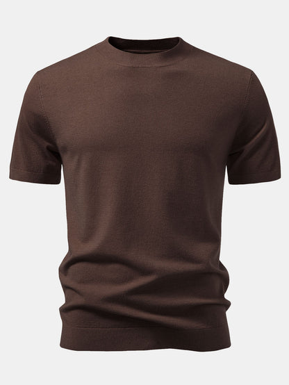 Solid Knitted Sweater T-Shirt