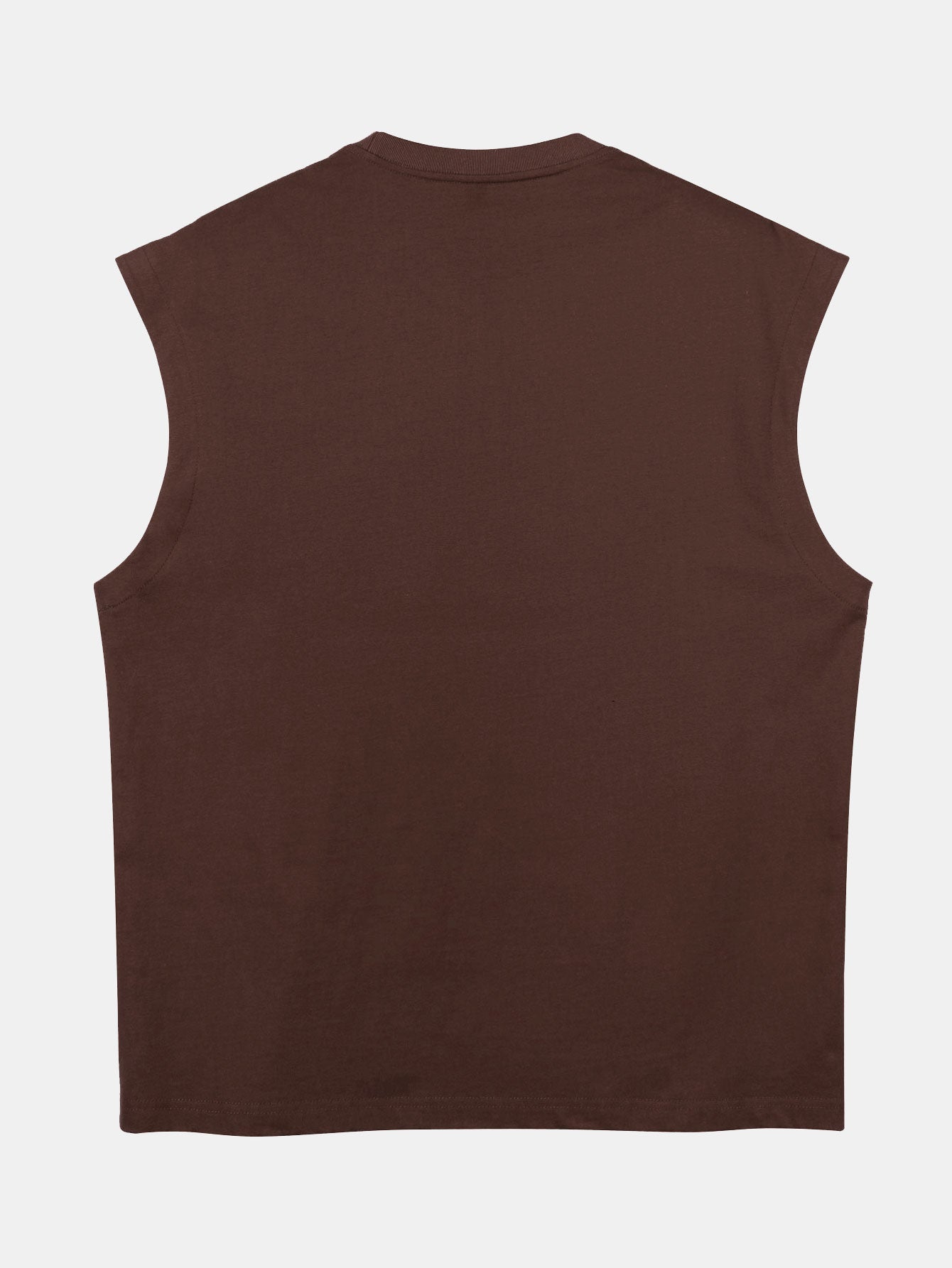 3 Pieces Relax Fit Cotton Drop Shoulder Sleeveless T-Shirts