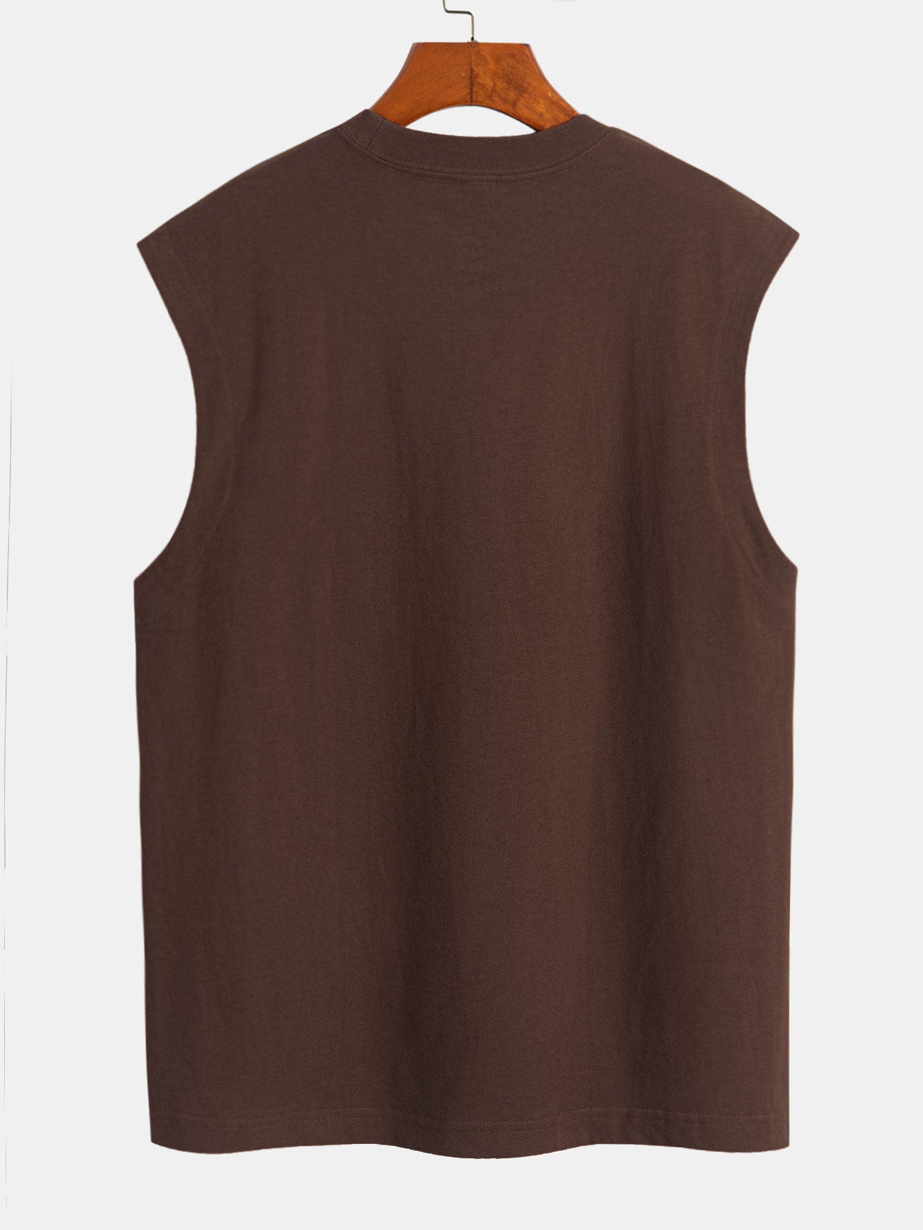 3 Pieces Relax Fit Cotton Drop Shoulder Sleeveless T-Shirts
