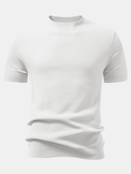 Pineapple Texture Knitted Sweater T-Shirt