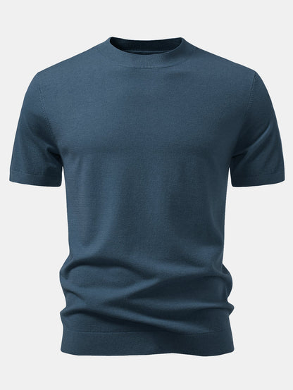 Solid Knitted Sweater T-Shirt
