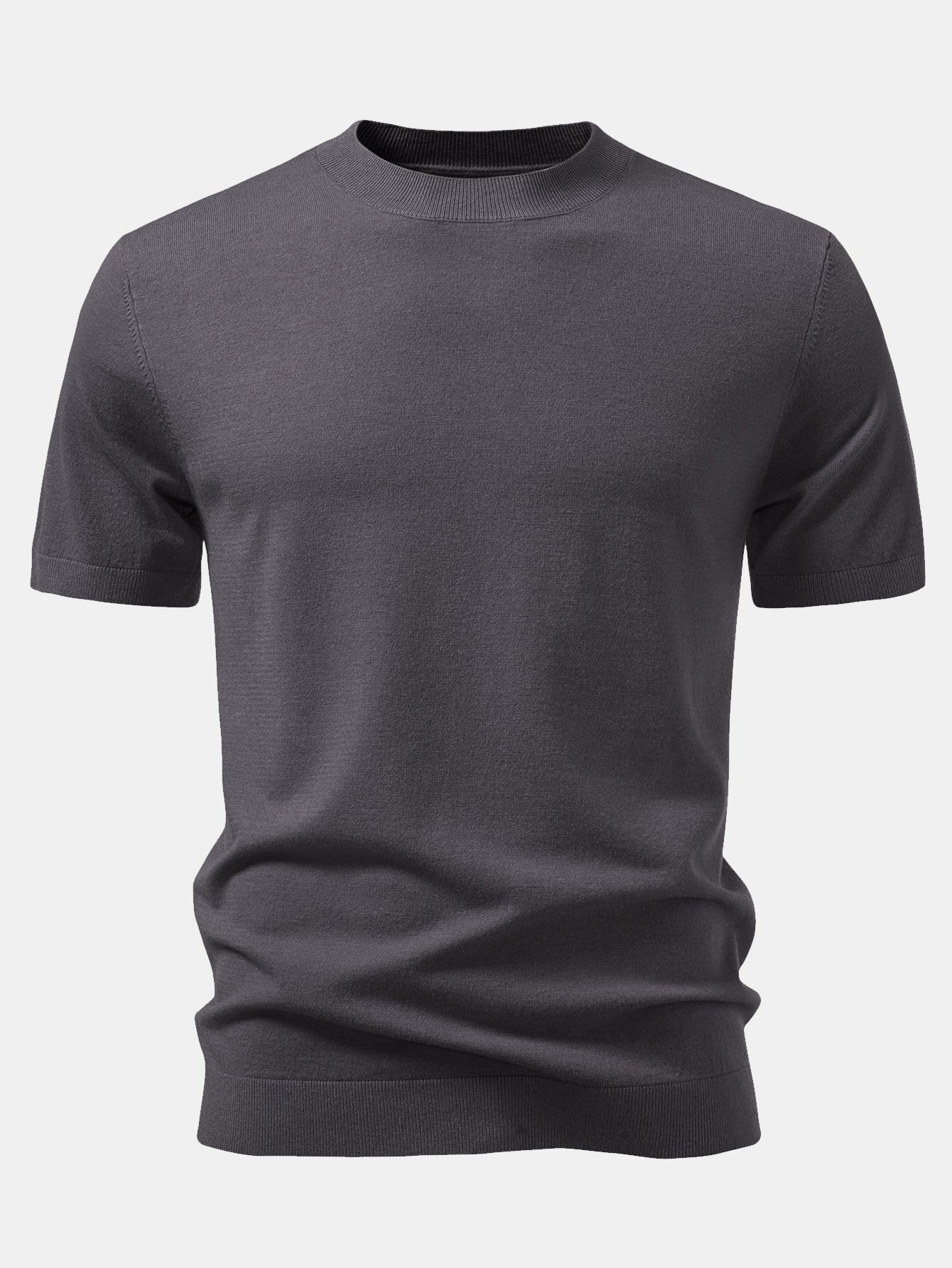 Solid Knitted Sweater T-Shirt