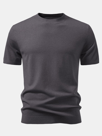 Solid Knitted Sweater T-Shirt