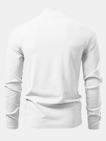 Long Sleeve Mock Neck T-Shirt