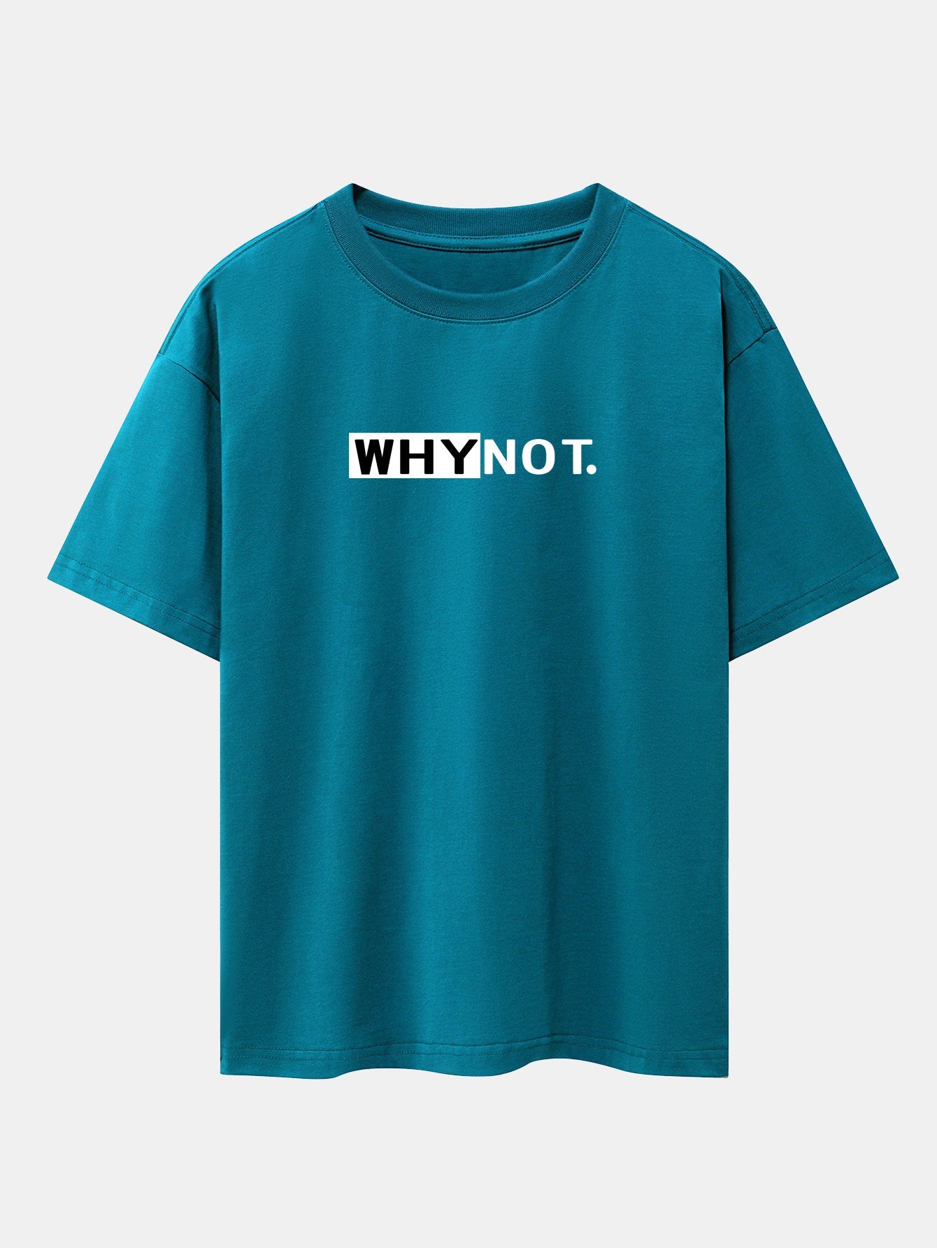 Why Not Print Drop Shoulder Oversize T-Shirt