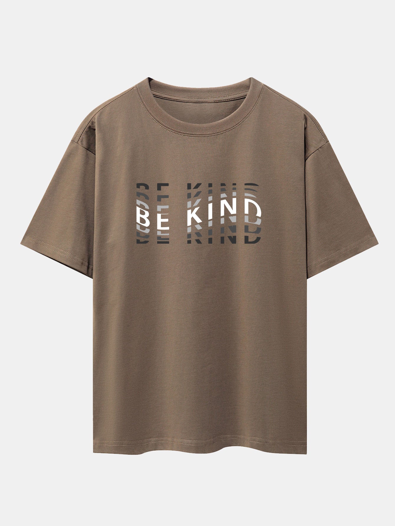 Be Kind Print Drop Shoulder Oversize T-Shirt