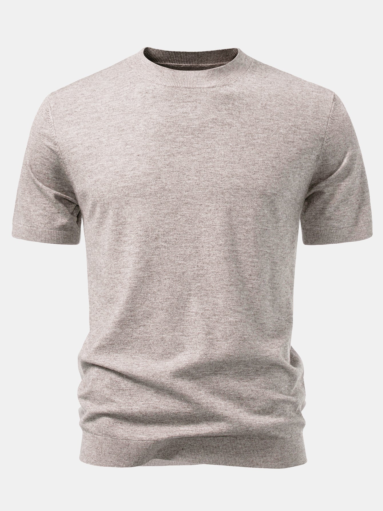 Solid Knitted Sweater T-Shirt