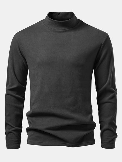 Long Sleeve Mock Neck T-Shirt
