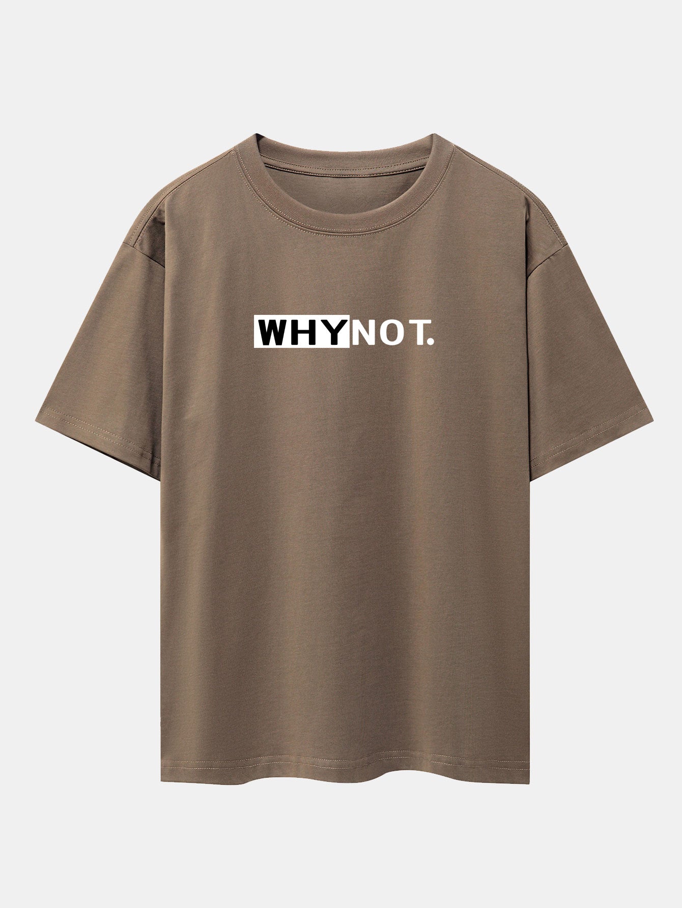 Why Not Print Drop Shoulder Oversize T-Shirt